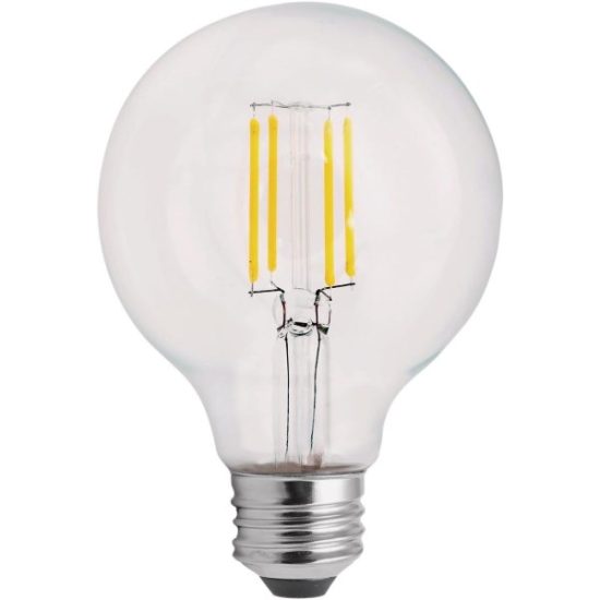 Satco Nuvo 60W Equivalent Warm White G25 Medium Clear LED Decorative Light Bulb (2-Pack)