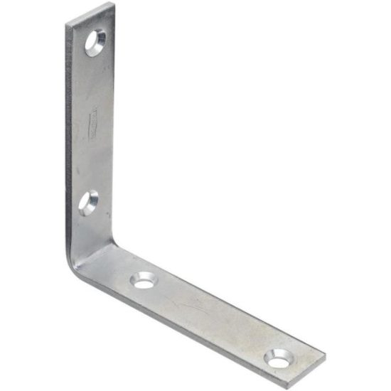 National Catalog 115 4 In. x 7/8 In. Zinc Corner Brace