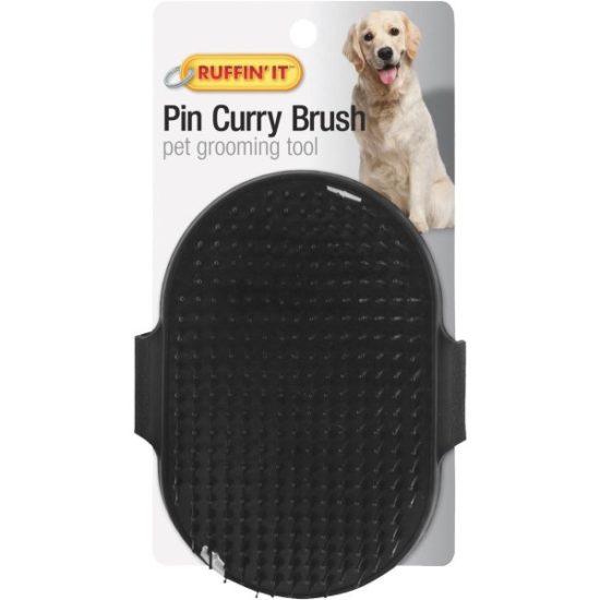 Westminster Pet Ruffin' it Plastic Palm Grooming Pet Brush