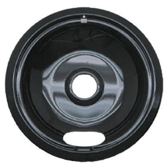 Range Kleen Electric 8" Style A Round Black Drip Pan