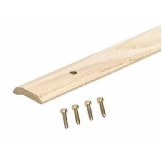 M-D Unfinished Smooth 1-7/16 In. x 6 Ft. Hardwood Carpet Trim Bar, Wide