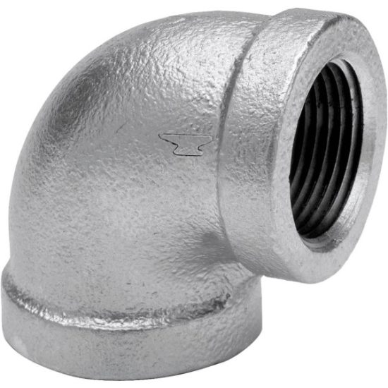 Anvil 1 In. x 3/4 In. 90 Deg. Reducing Galvanized Elbow (1/4 Bend)