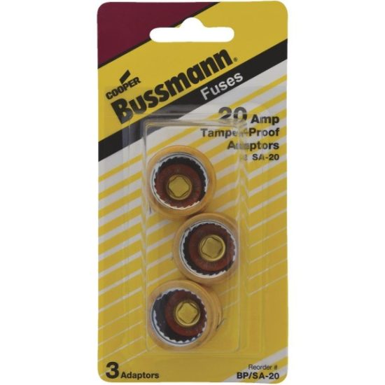 Bussmann Plug Rejection S-20 Fuse Adapter (3-Pack)