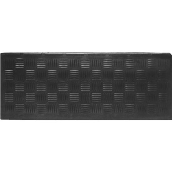 Multy Home Black 9 In. x 24 In. Rubber Stair Tread