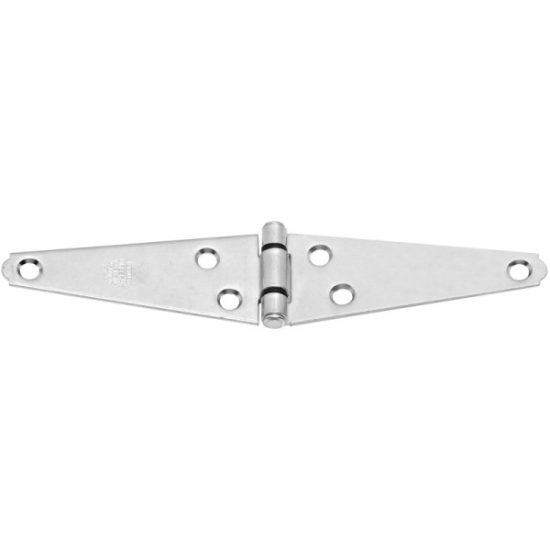 National 1.61 In. x 4 In. Zinc Heavy-Duty Strap Hinge (2-Pack)
