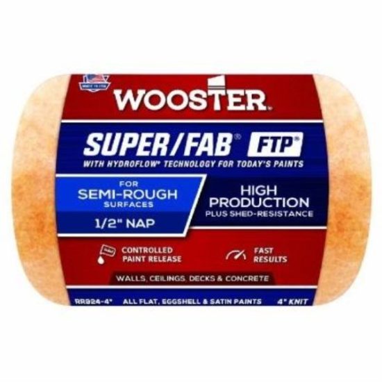 Wooster Super/Fab FTP 4 In. x 1/2 In. Knit Fabric Roller Cover