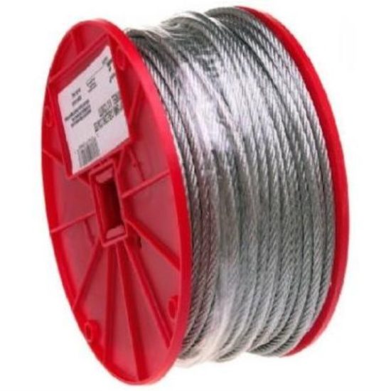 Campbell 3/32 In. x 500 Ft. Galvanized Wire Cable