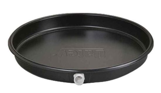 Oatey 24 In. Dia. Plastic Water Heater Drain Pan with 1" to 1-1/2" PVC Adaptor