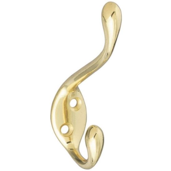 National Heavy-Duty Brass Clothes Wardrobe Hook