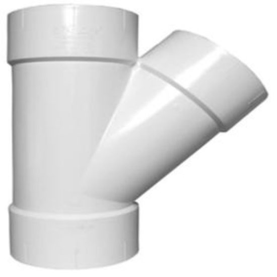 Charlotte Pipe 2 In. Schedule 40 DWV Hub PVC Wye