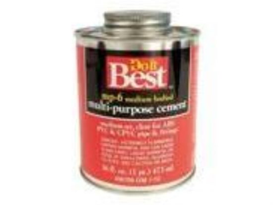 Do it Best 16 Oz. Medium Bodied Clear Multi Purpose Solvent Cement