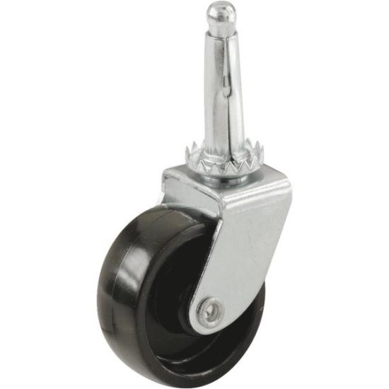 Do it 1-1/4 In. Light-Duty Plastic Swivel Stem Black Caster (4-Pack)