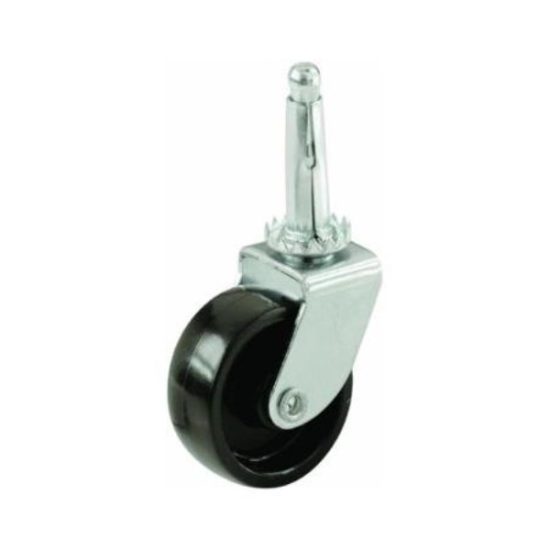 Do it 1-5/8 In. Light-Duty Plastic Swivel Stem Black Caster (4-Pack)