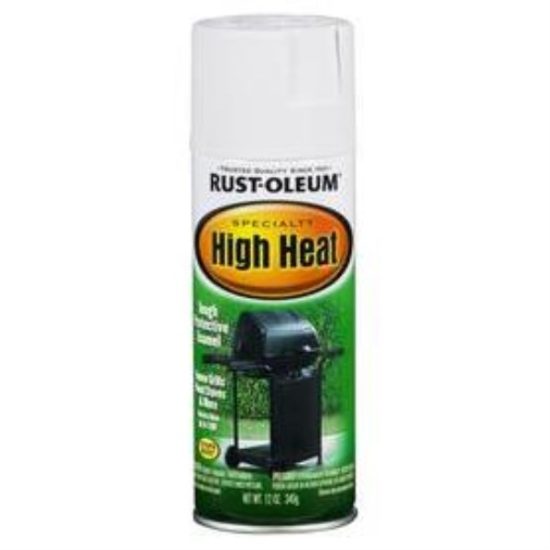 Rust-Oleum White Satin 12 Oz. High Heat Spray Paint