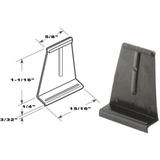 Prime-Line Black Spline Channel Pull Tab (25-Pack)