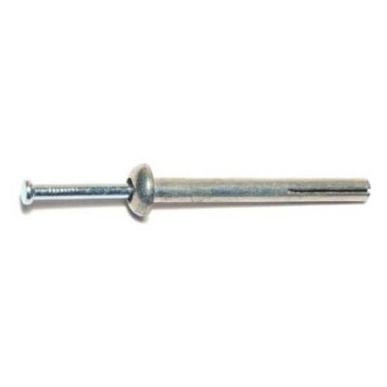 1/4  x 2-1/2  Zinc Plated Steel Truss Head Nail Drive Anchors NDATS-032