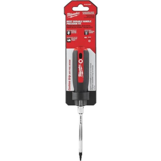 Milwaukee #2 x 4 In. Square Recess Cushion Grip Screwdriver