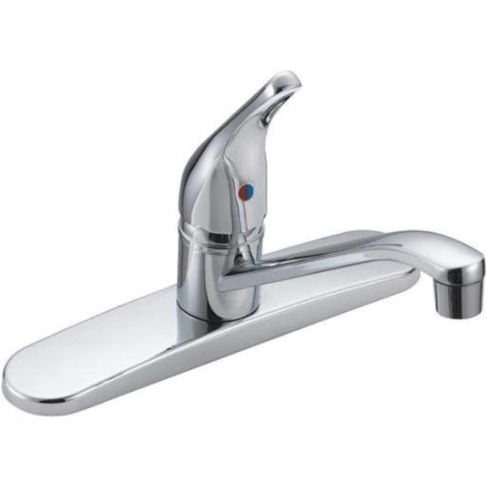 Home Impressions Single Handle Lever Kitchen Faucet, Chrome