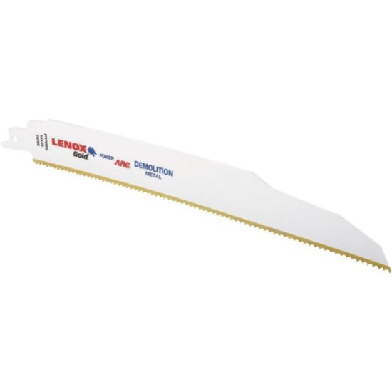 Lenox Gold Power Arc 9 In. 10 TPI Metal Demolition Reciprocating Saw Blade (5-Pack)