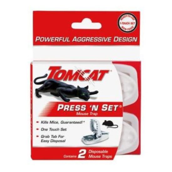 Tomcat Press 'N Set Mechanical Mouse Trap (2-Pack)