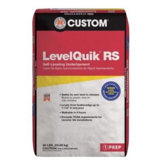 LevelQuik RS Self-Leveling Floor Patch & Leveler, Gray, 50 Lbs.