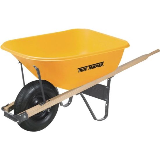 True Temper 6 Cu. Ft. Poly Wheelbarrow