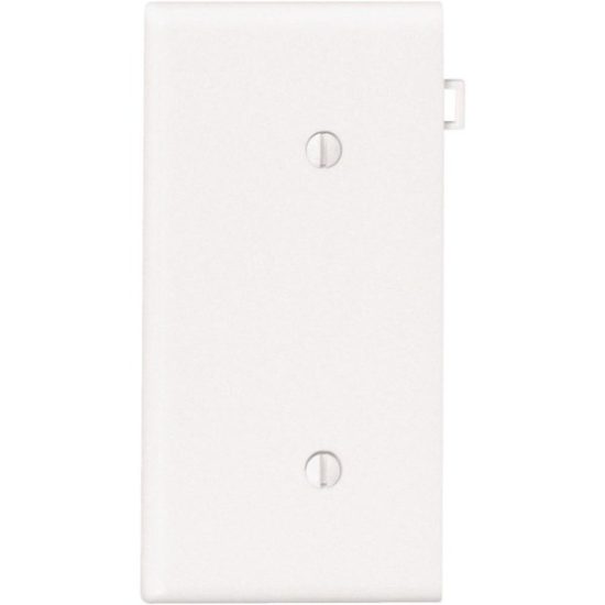 Leviton 1-Gang Standard End Nylon Blank Wall Plate, White
