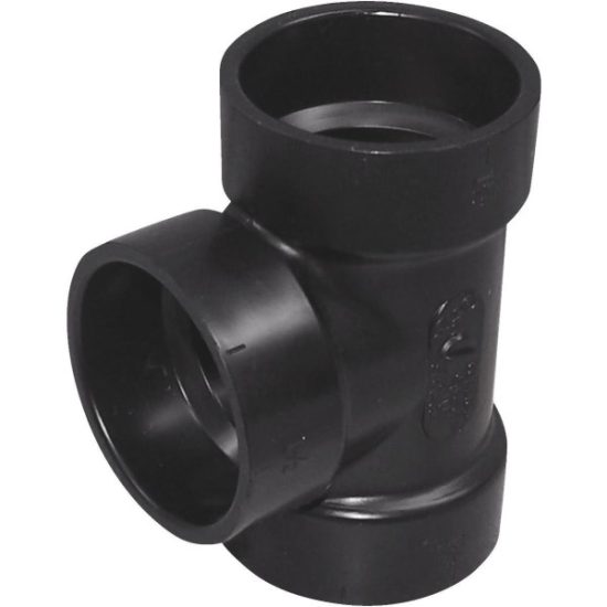 Charlotte Pipe 2 In. Hub x Hub x Hub ABS Waste & Vent Tee