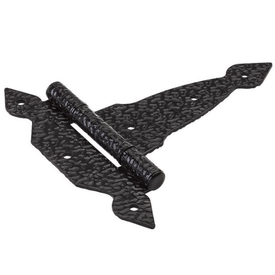 National 6 In. Black Spear T-Hinge