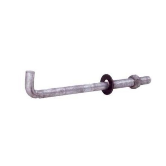 Grip-Rite 1/2 In. x 6 In. Galvanized Foundation Anchor Bolt with Nut & Washer (50 Ct.)