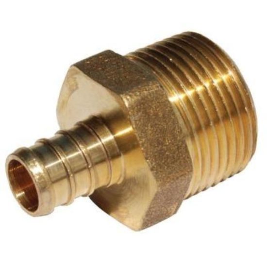 SharkBite 1/2 In. CF x 3/4 In. MPT Brass PEX Adapter