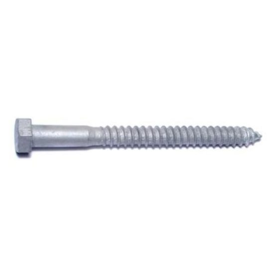 1/2  x 5-1/2  Hot Dip Galvanized Steel Hex Head Lag Screws HLSHS-516