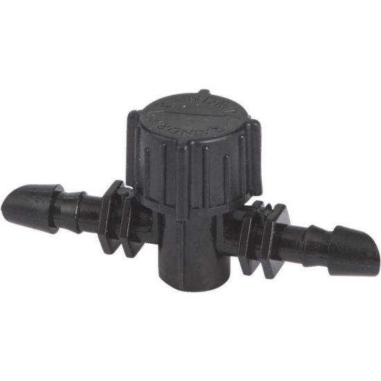 Raindrip 1/4 In. Double-Barbed In-Line Valve (10-Pack)