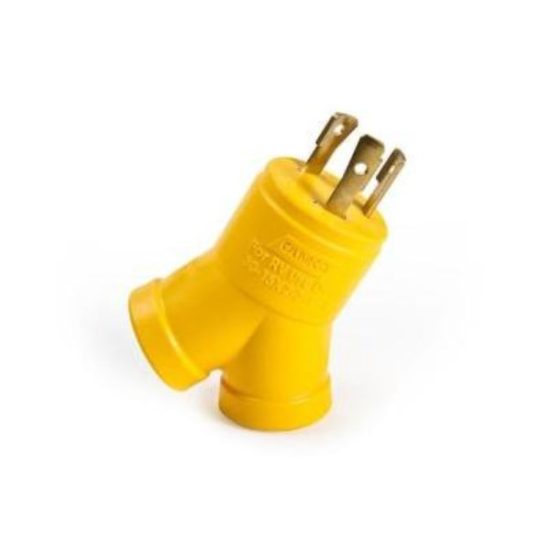 Camco Power Grip 30-Amp 3-Prong Y RV Generator Adapter