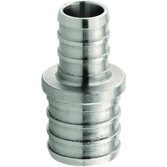 Plumbeeze 3/4 In. x  1/2 In. Stainless Steel PEX Coupling