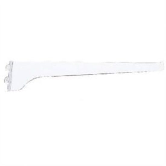 Knape & Vogt 180 Series 8 In. White Steel Regular-Duty Single-Slot Shelf Bracket