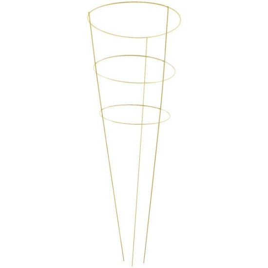 Panacea 42 In. Yellow Powder Coat Galvanized Welded Wire Tomato Cage
