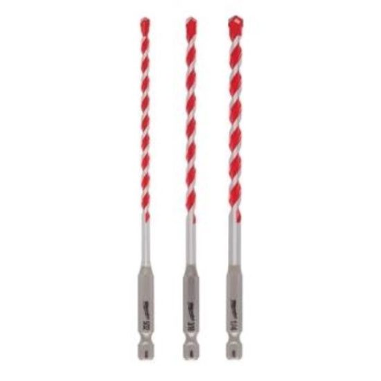 Milwaukee SHOCKWAVE 3-Piece Carbide Masonry Drill Bit Set