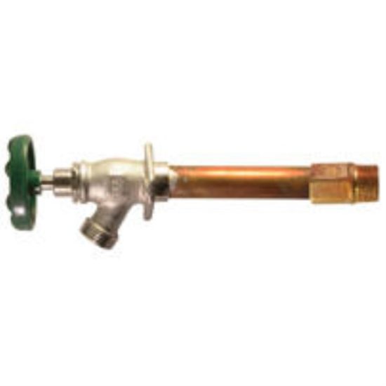 Arrowhead Brass 1/2 In. Copper SWT or 1/2 In. MIP x 12 In. Standard Frost Free Wall Hydrant