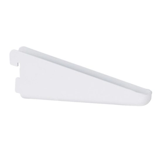 FreedomRail 6-1/2 In. White Twin-Track Shelving Bracket