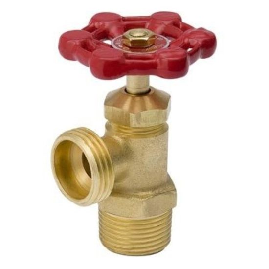 ProLine 1/2 In. MIP x 3/4 In. Hose Thread Brass Boiler Drain
