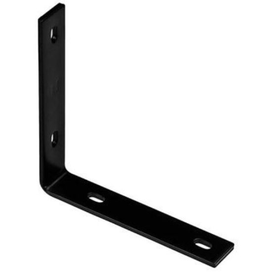National Catalog 1151BC 8.25 In. x 1.5 In. Black Heavy-Duty Corner Brace