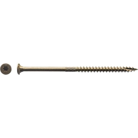 Big Timber #10 x 4 In. Bronze Flat Head Wood Screw (48 Ct., 1 Lb.)