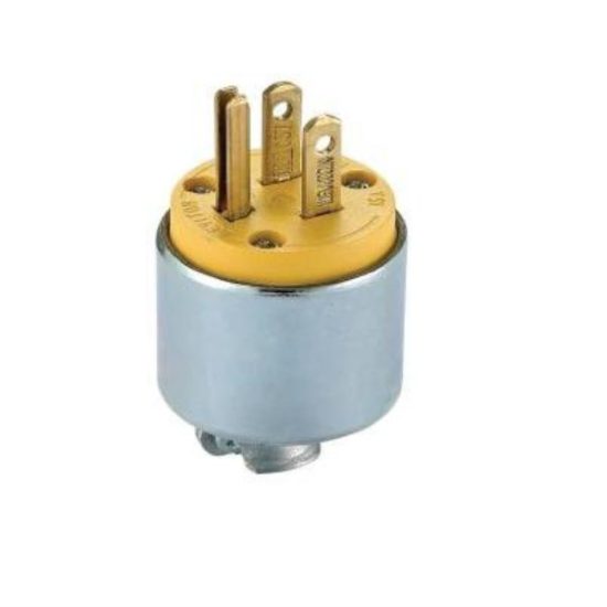 Leviton 15A 125V 3-Wire 2-Pole Armored Cord Plug
