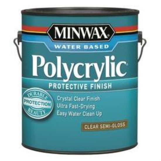 Minwax Polycrylic 1 Gal. Semi-Gloss Water Based Protective Finish
