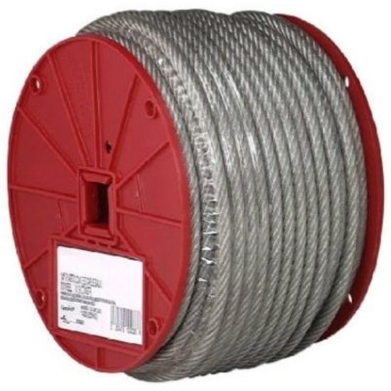 Campbell 1/8 In. x 250 Ft. Vinyl-Coated Galvanized Clothesline Cable