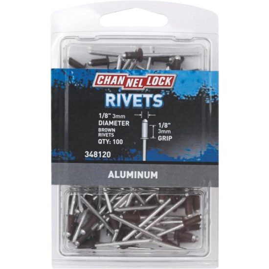 Channellock 1/8 In. Dia. x 1/8 In. Grip Brown Aluminum POP Rivet (100-Pack)