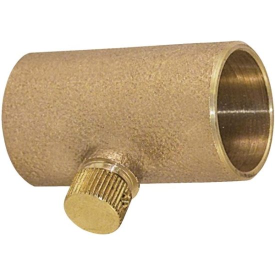 NIBCO 1/2 In. x 1/2 In. Copper Coupling w/Drain Cap