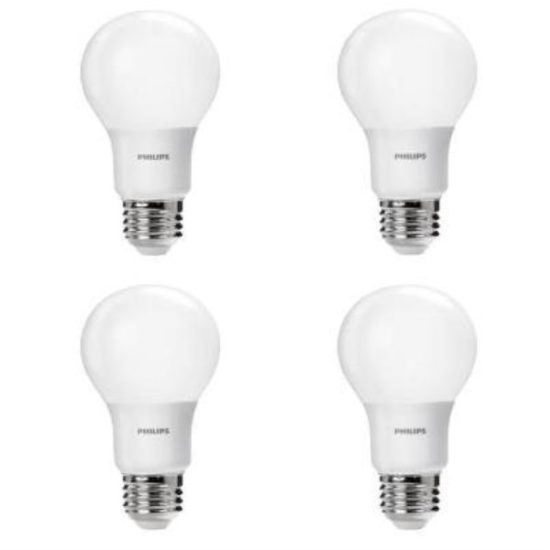Philips 40W Equivalent Daylight A19 Medium LED Light Bulb (4-Pack)