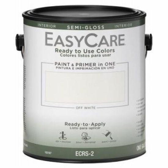 Ready to Use Colors Interior Semi-Gloss Acrylic Latex Paint, Off White, 1 Gallon